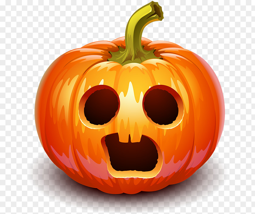 Horror Ui Pumpkin Halloween Jack-o'-lantern Red Kuri Squash PNG