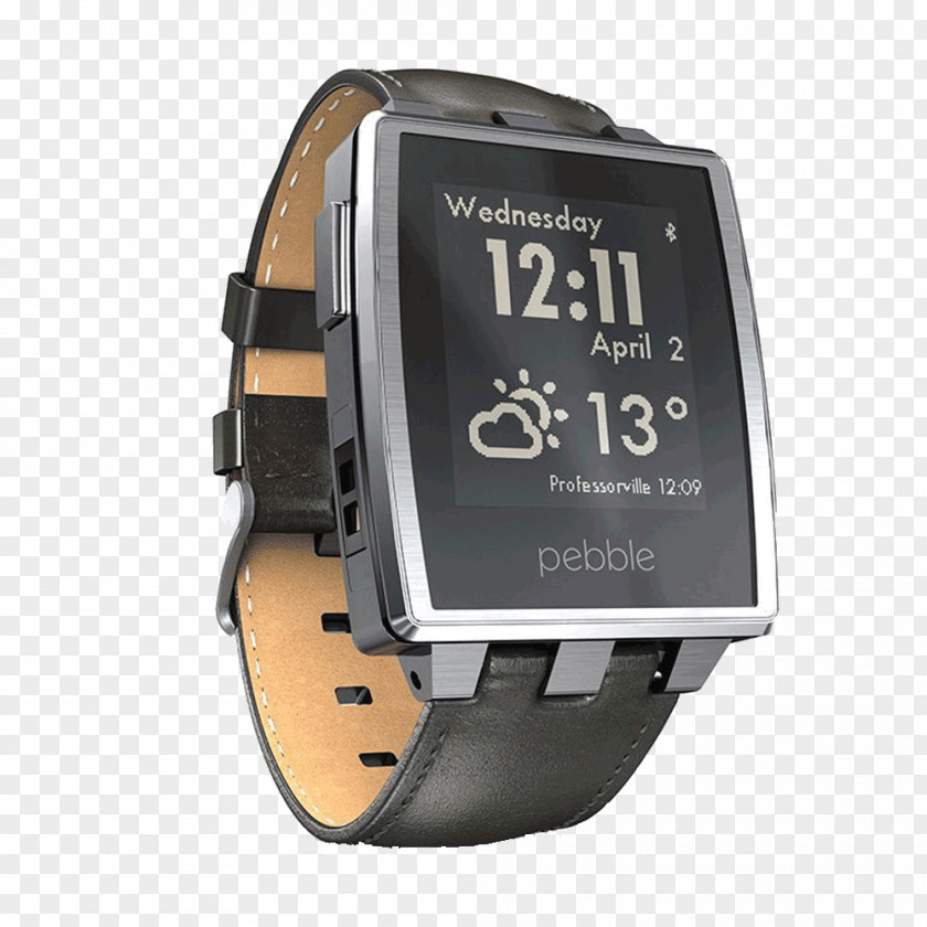 Watch Pebble Time STEEL Smartwatch Moto 360 PNG