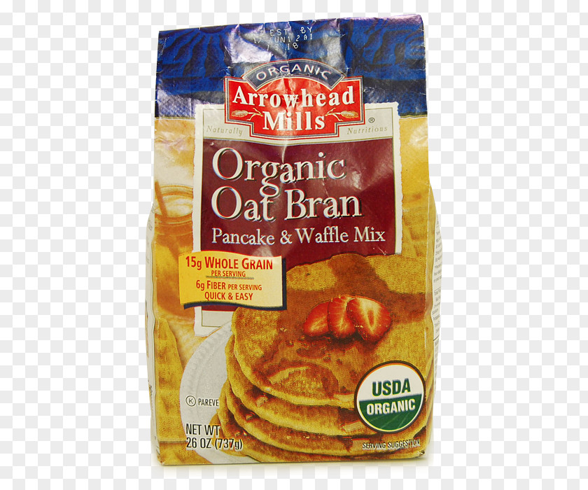Breakfast Arrowhead Mills, Organic Oat Bran, Pancake & Waffle Mix, 26 Oz (737 G) Mills Mix PNG