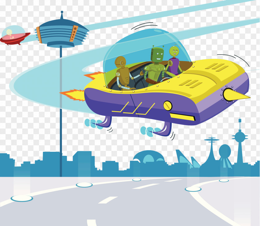Future City Illustrations Science Fiction Illustration PNG