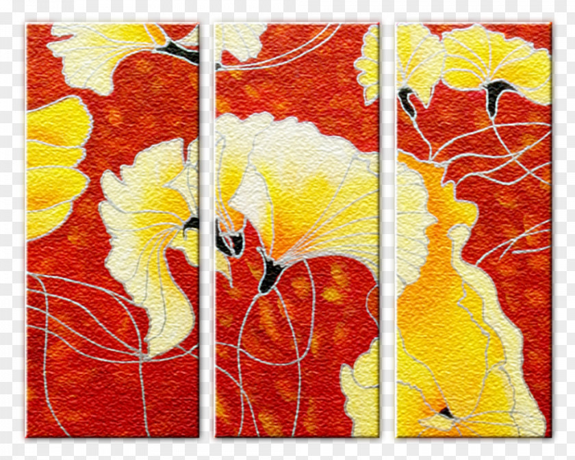 Painting Embroidery Cross-stitch Triptych Modern Art PNG