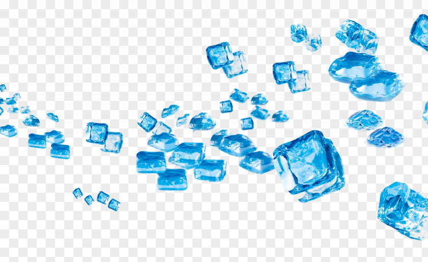 Creative Ice Sea Blue PNG