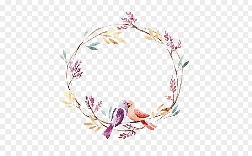 Duck Bird Of Happiness Picture Material Garland Wreath PNG