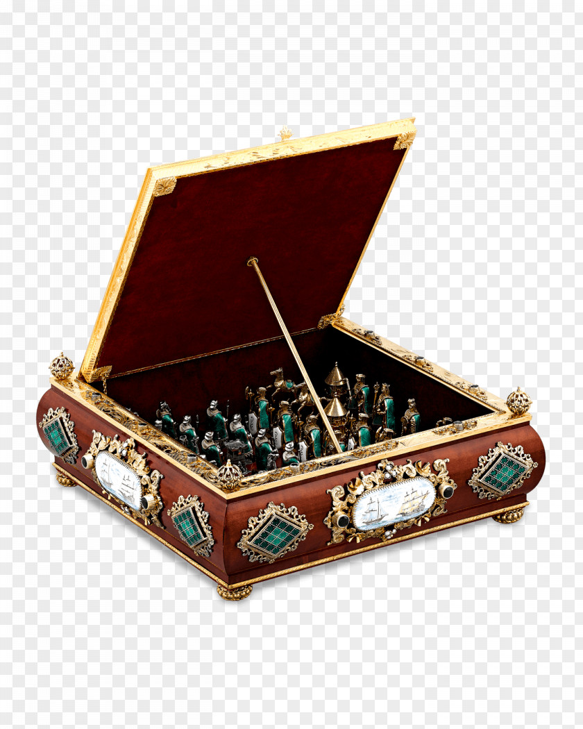 Jewellery Guilloché Vitreous Enamel Silver-gilt Chess Set PNG
