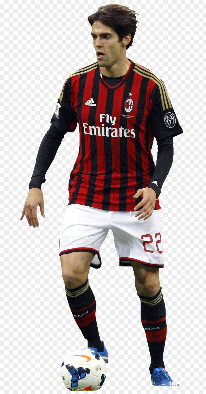 Kaka Kaká A.C. Milan Jersey Rendering PNG