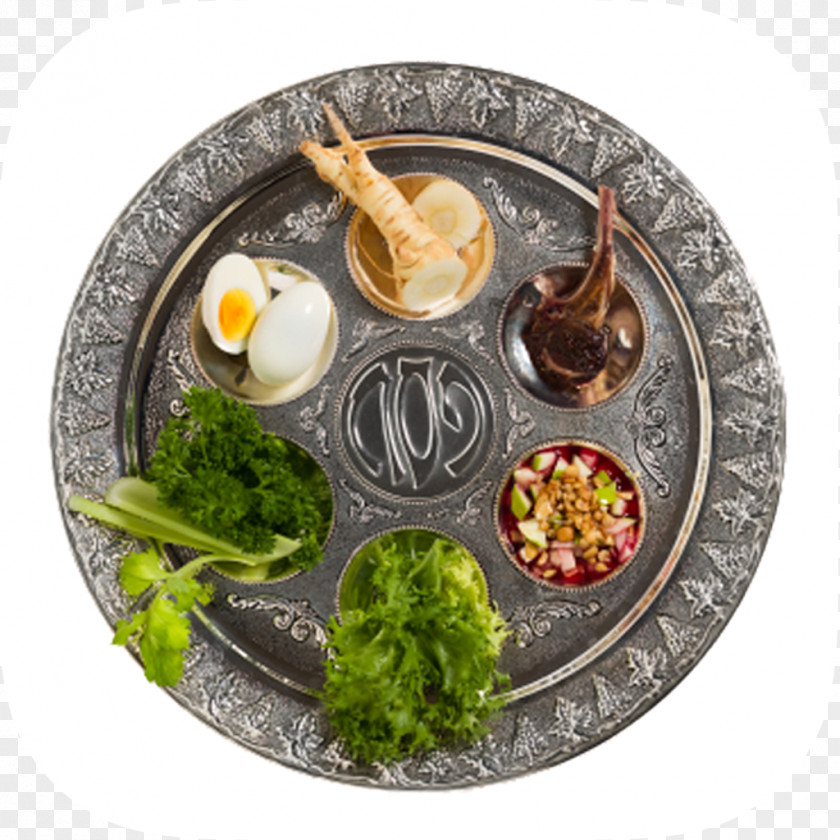 Passover Matzo Haggadah Seder Plate PNG
