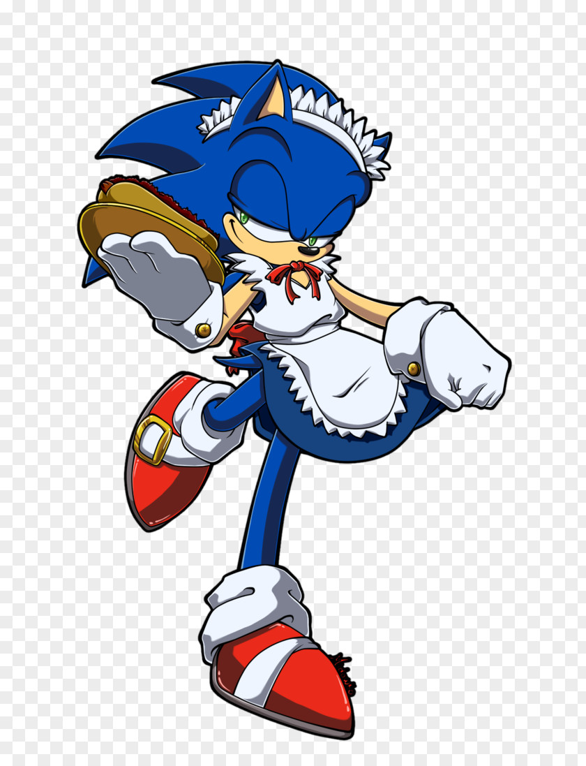Sonic French Maid Drive-In The Hedgehog Shadow PNG