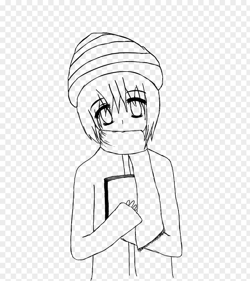 Lineart Thumb Forehead Headgear White Sketch PNG
