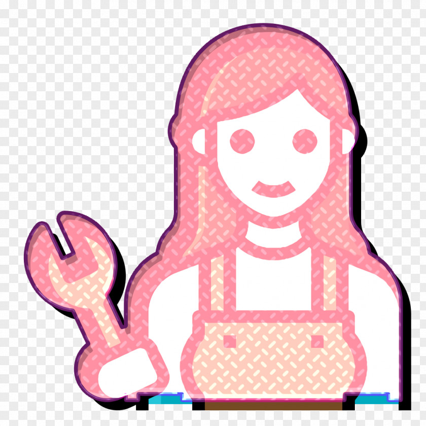 Mechanic Icon Woman Occupation PNG