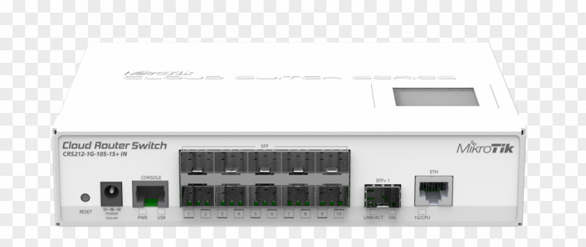 Mikrotik Routeros MikroTik CRS106-1C-5S Small Form-factor Pluggable Transceiver Network Switch Gigabit Ethernet PNG
