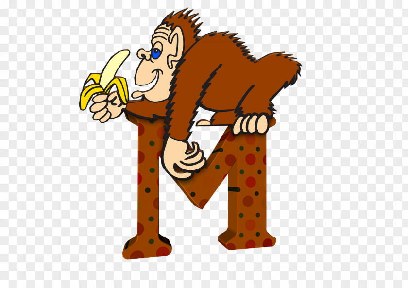 Brown Gorilla Orangutan Cartoon PNG