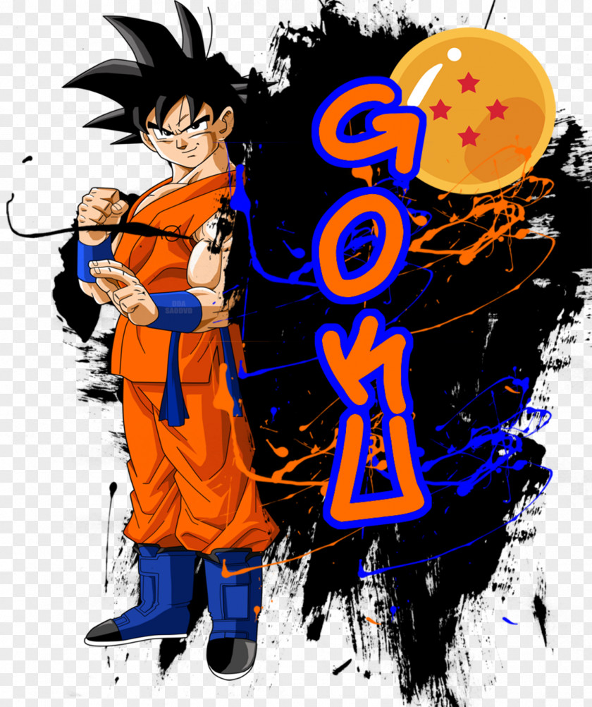 Campus Graffiti Vector Material Goku Vegeta Gohan Dragon Ball PNG