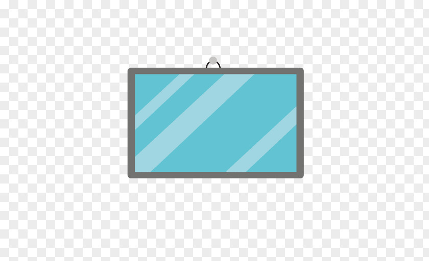 Espelho Blue Rectangle PNG