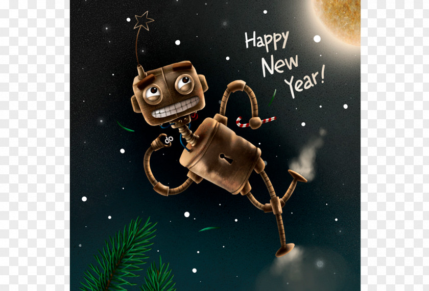 Happy New Year 2018 Flyer Lights Illustrator Poster Chuchel PNG