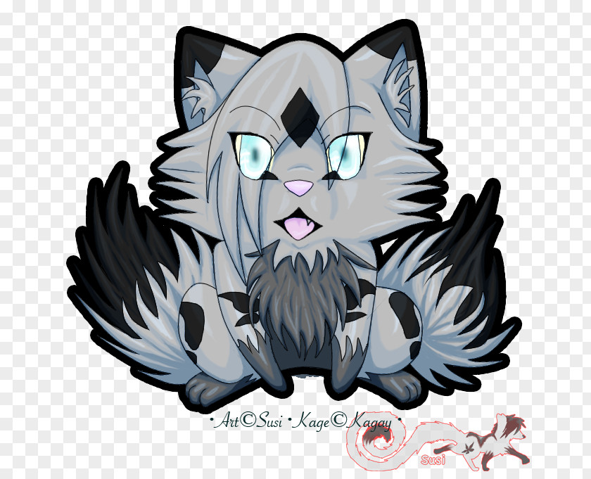 Tiger Whiskers White Cat Fan Art PNG
