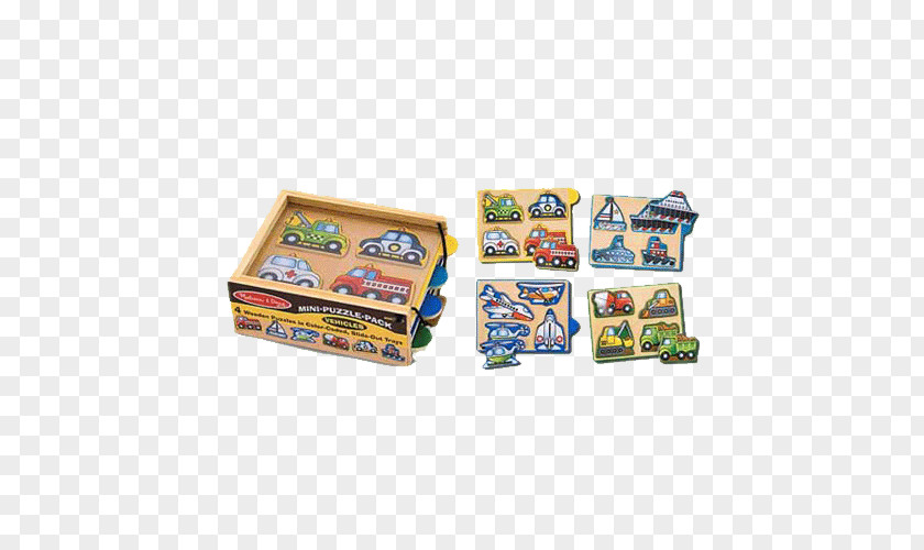 Toy Melissa & Doug, Jigsaw Puzzles Doug Vehicles Mini-Puzzle Pack Animals PNG