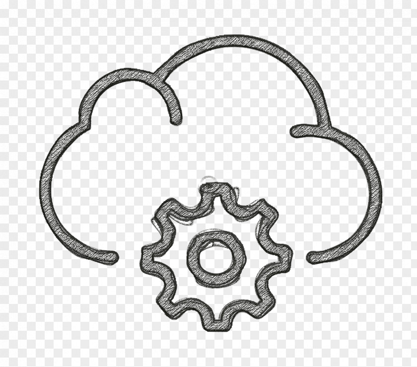 Cloud Computing Icon Interaction Set Data PNG