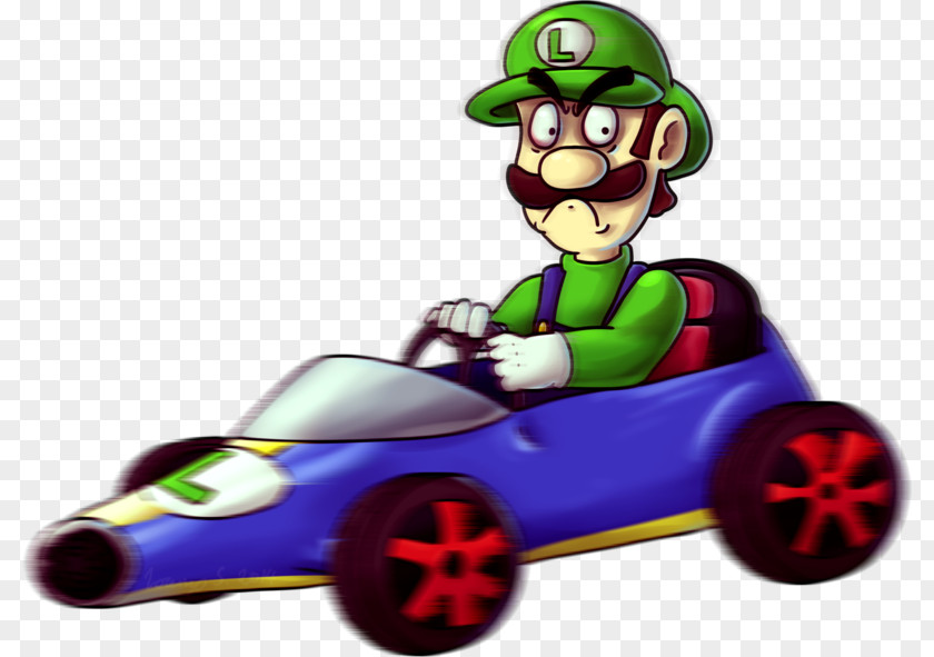 Luigi Bowser Mario Kart 8 Fan Art PNG