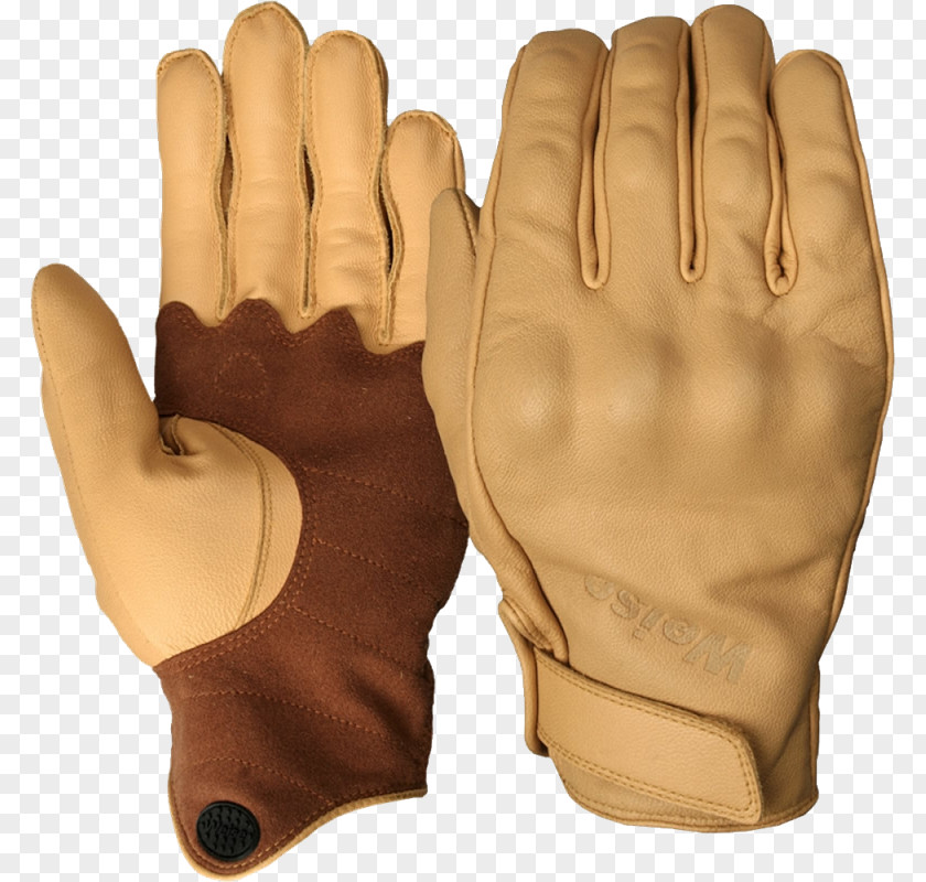 Motorcycle Glove Guanti Da Motociclista Tan Leather PNG