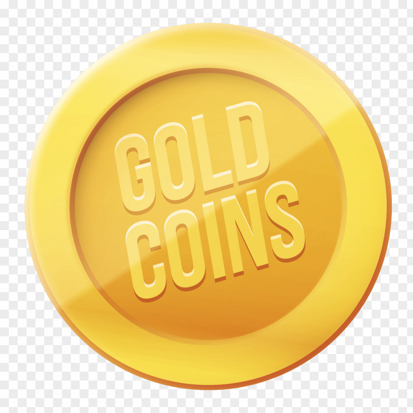 Vector Gold Coins Circle Icon PNG