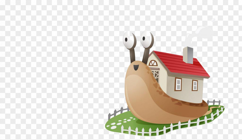 Cartoon Snail House Real Property PNG