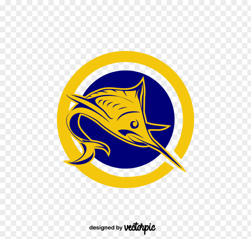 Fishing Logo Illustration Marlin Design PNG