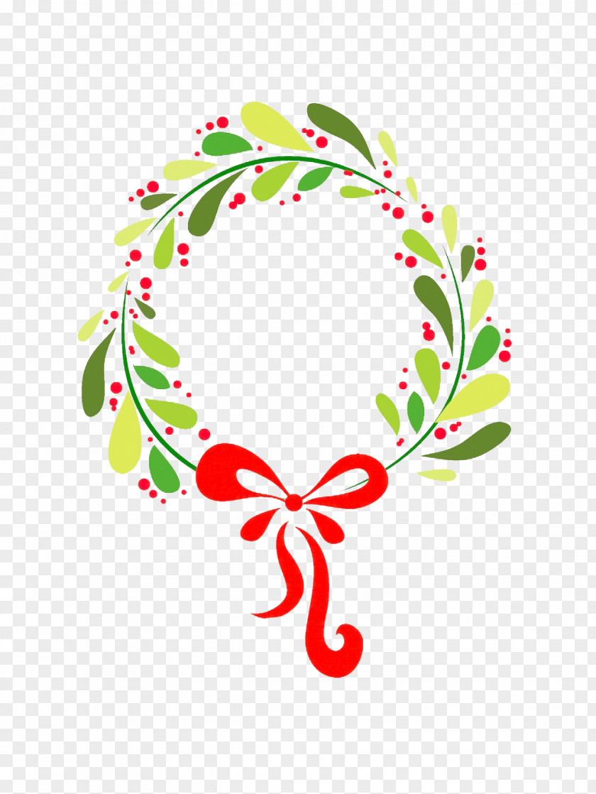 Christmas Vector Material Wreath Decoration Garland PNG