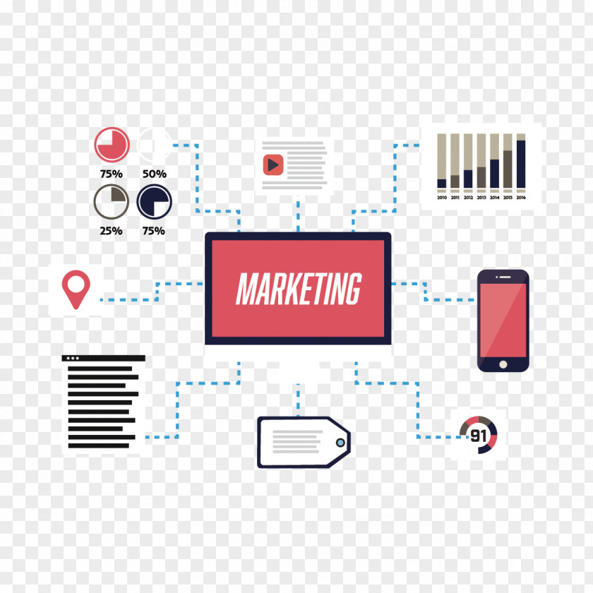 Creative Marketing Material Digital Business Strategy PNG