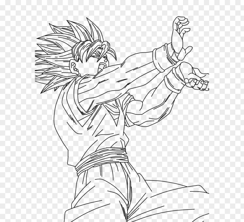 Goku Vegeta Majin Buu Drawing Super Saiya PNG