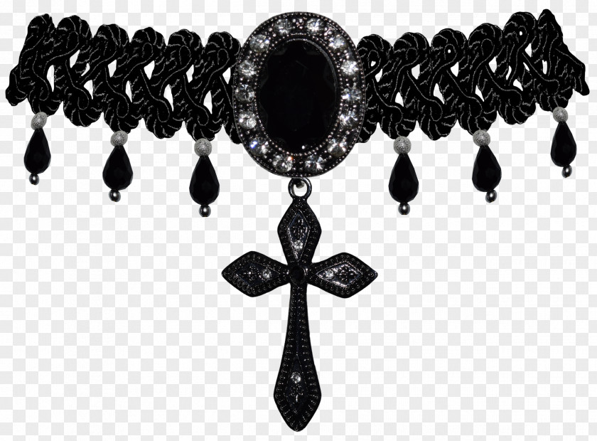 Gothic Leather Jewellery Necklace PNG