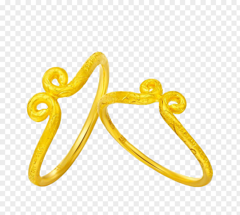 Two Spells On The Ring Chow Tai Fook Gold Jewellery Pendant PNG