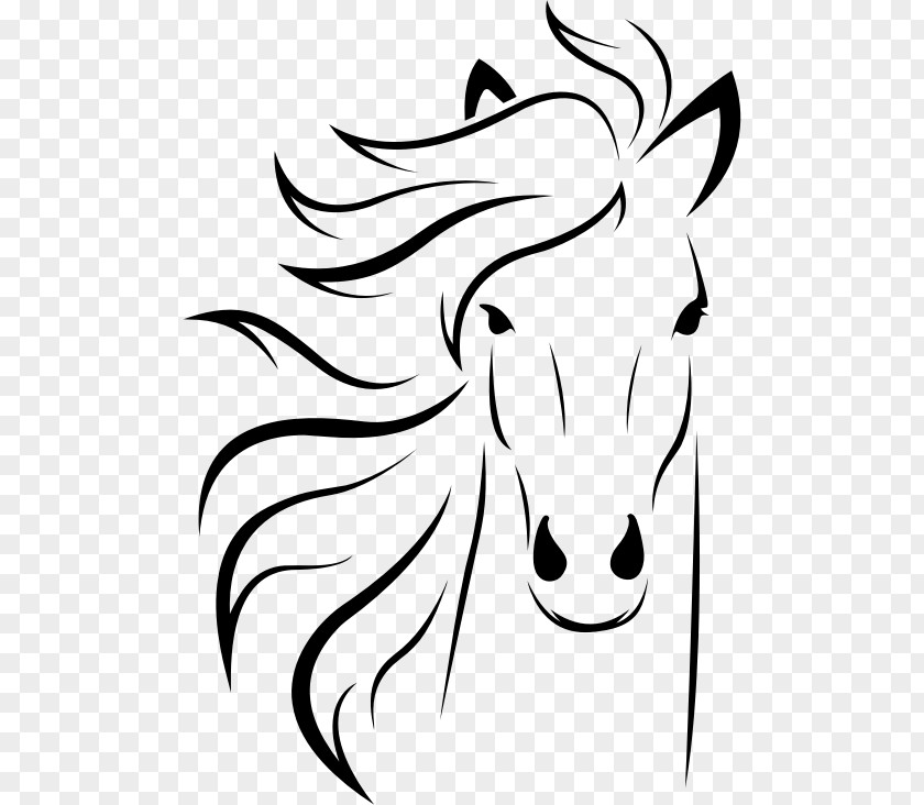 Unicorn Face Horse Mare Foal Clip Art PNG