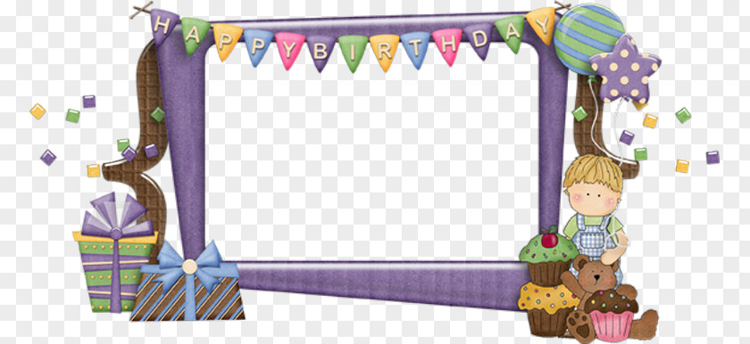 CLUSTER FRAME Birthday Cake Picture Frames Happy To You PNG