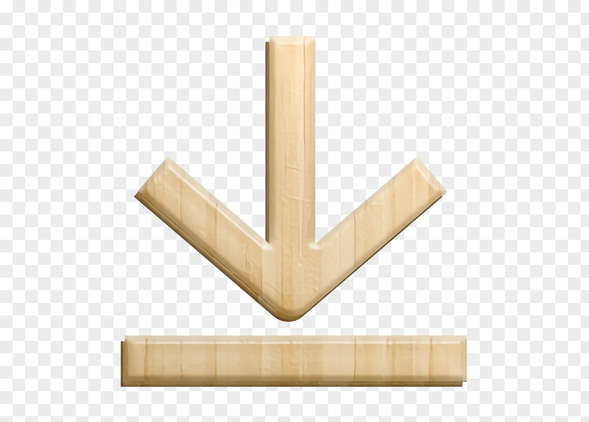 Furniture Beige Arrow Icon Down Download PNG