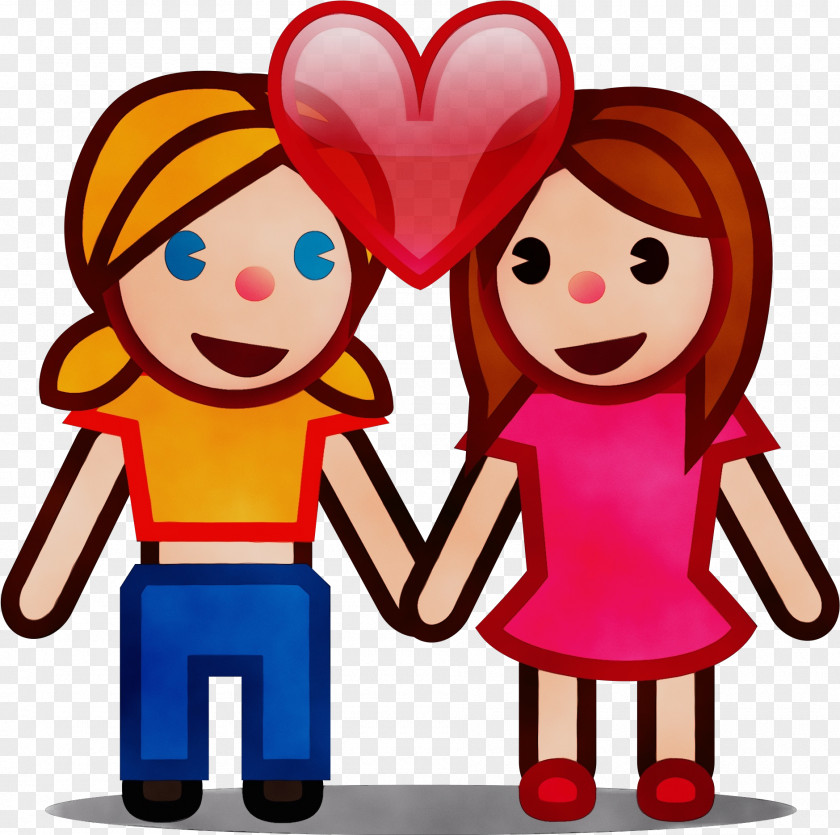 Happy Love Cartoon Clip Art Interaction Friendship Cheek PNG