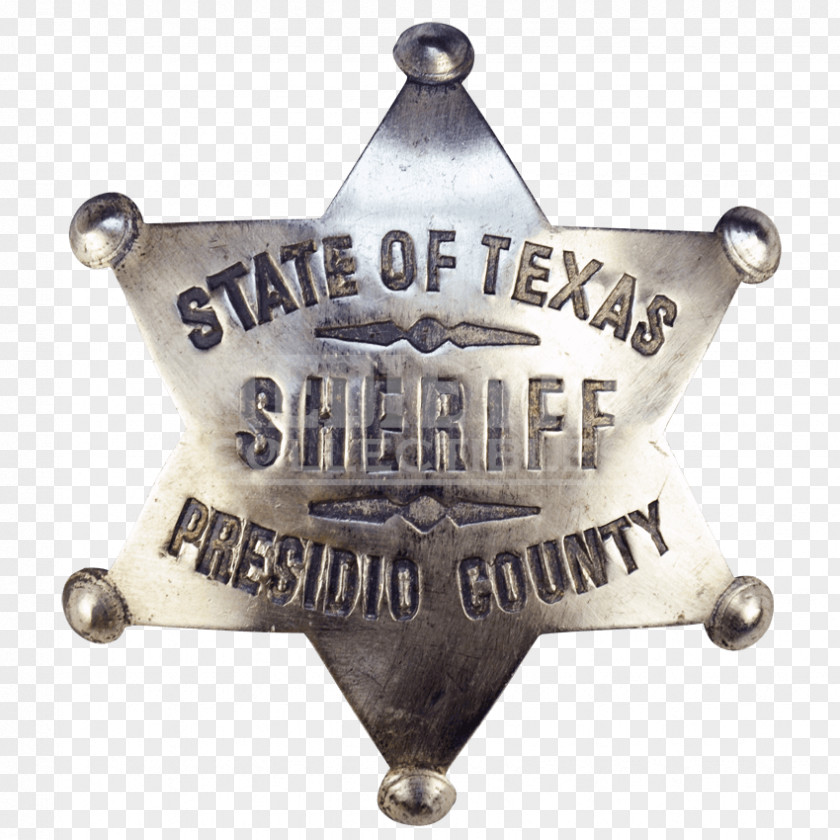 Sheriff Texas American Frontier Badge Cowboy PNG