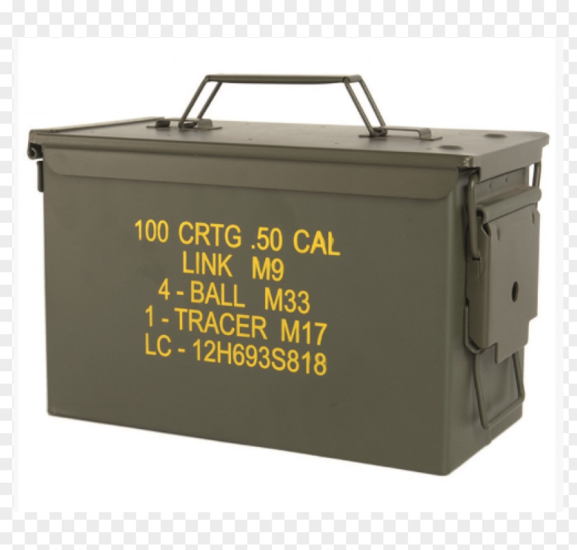 Ammunition Box Caliber Military .50 BMG PNG