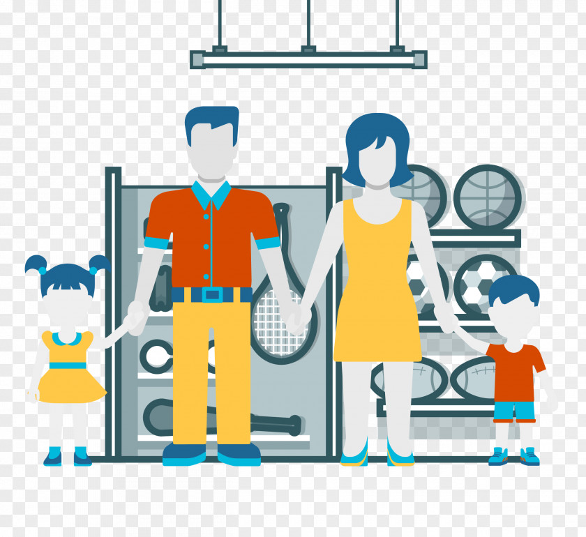 Vector Simple Graphic Family Life Pattern Clip Art PNG