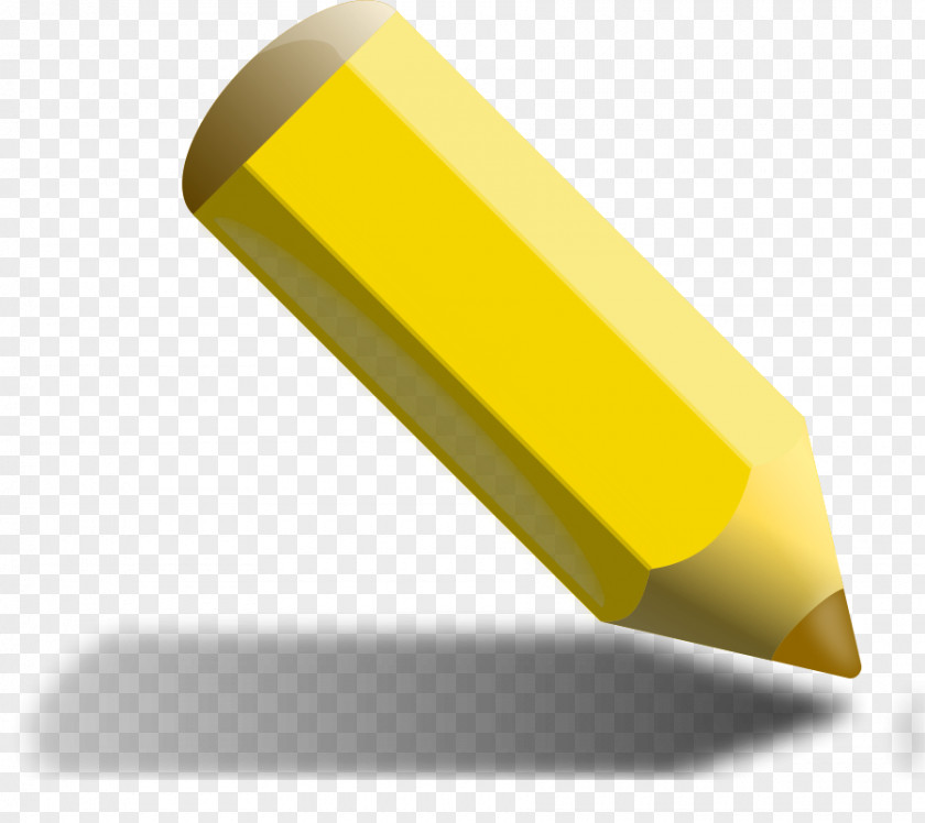 A Picture Of Pencil Yellow Crayon Clip Art PNG
