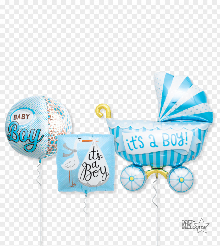 Baby Boy Balloon Party Shower Infant PNG