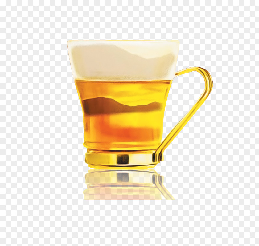 Beer Mug With Reflection Glassware Cup Drink PNG