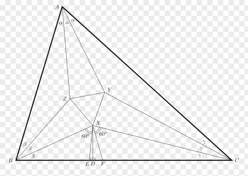 Triangle Morley's Trisector Theorem Angle Trisection PNG
