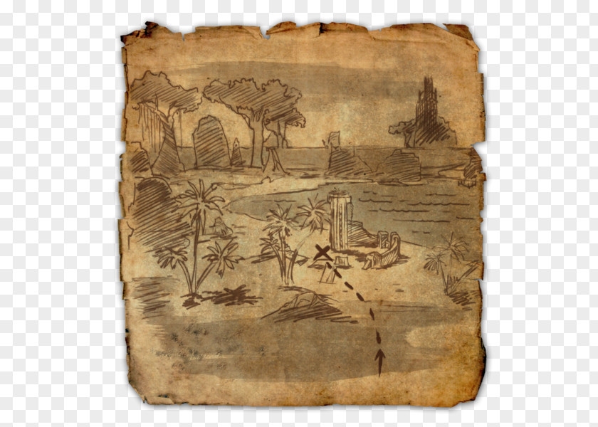 Map Elder Scrolls Online: Clockwork City Morrowind The Summerset V: Skyrim Treasure PNG