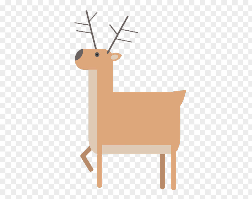 Deer Flat Reindeer Gratis PNG
