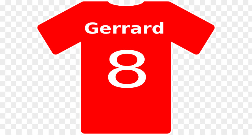Gerrard T-shirt Logo Sleeve Trademark PNG