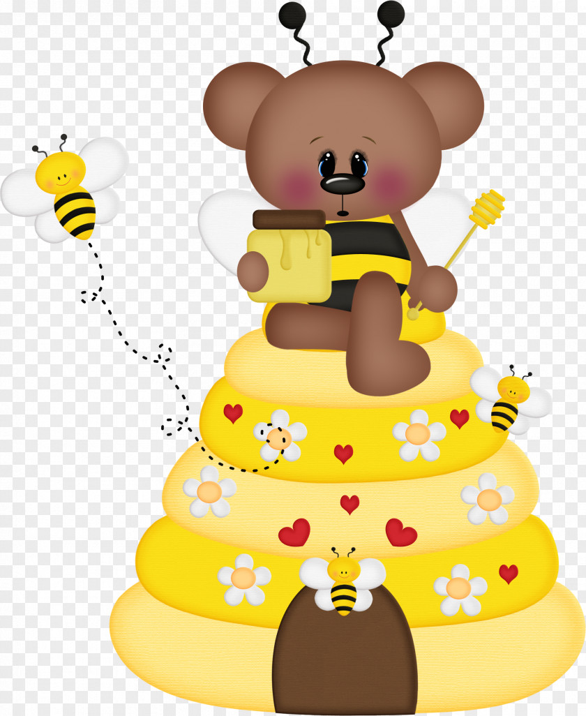 Bee Bear Insect Drawing PNG