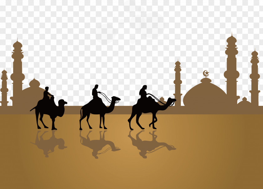 Camel Mosque Arabic Ramadan Islamic Geometric Patterns PNG