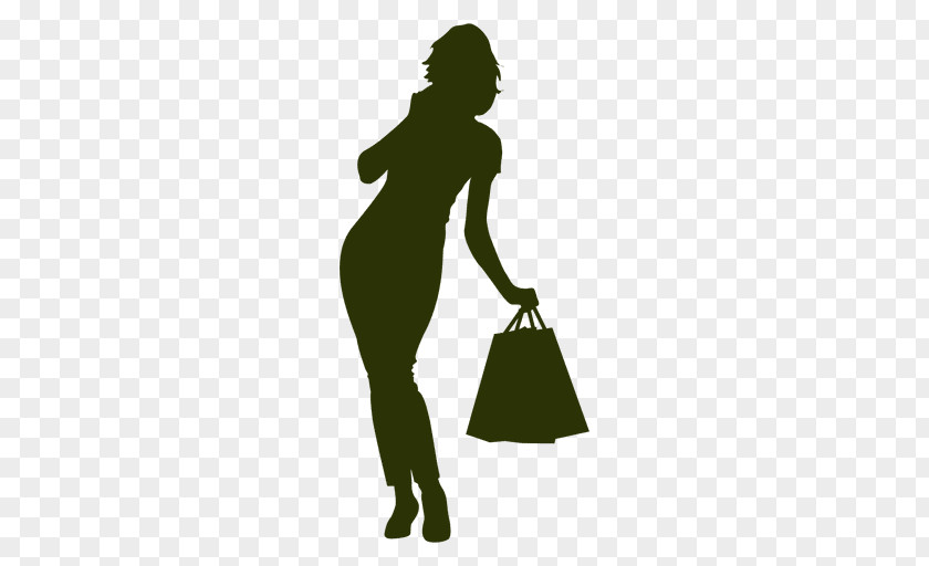 Silhouette Woman Bag Fashion PNG