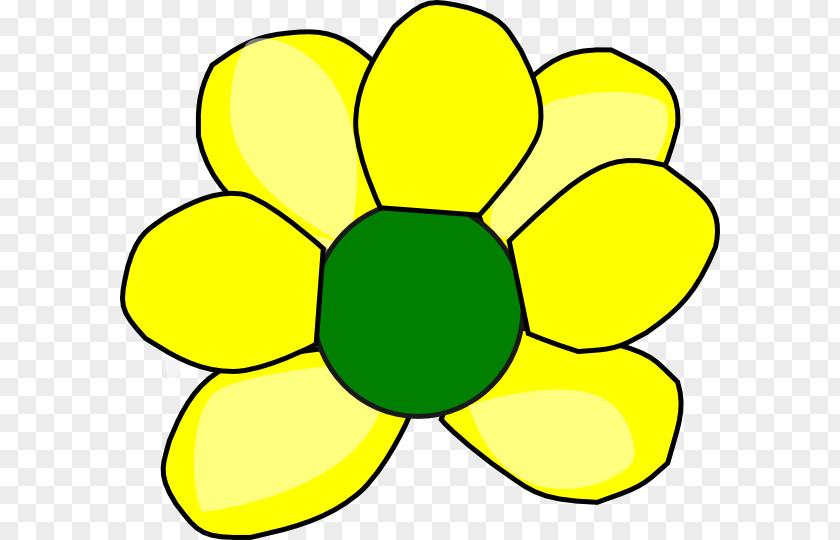 Small Yellow Flower Petal Leaf Plant Stem Circle PNG
