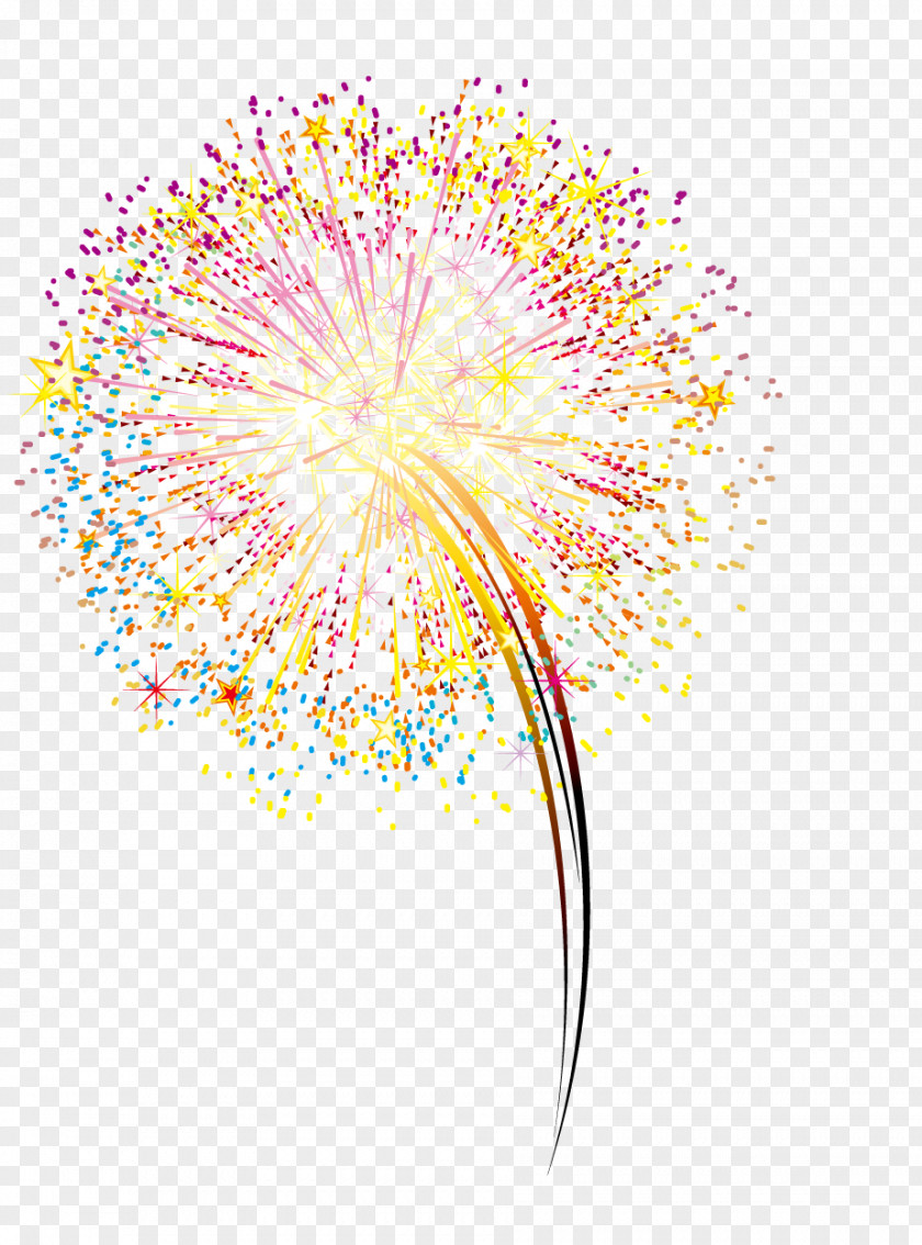 Yellow Fireworks PNG